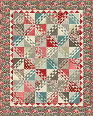 Quilt Kit - Tradewinds Tide by Andover  (Dark) Twin