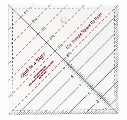 Quilt in A Day - Ruler - Triangle Square Up Ruler - 6.5'