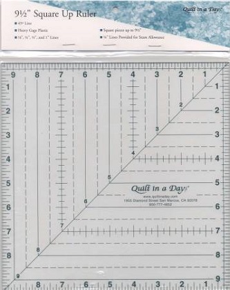 Quilt in a Day - Ruler - Quilt Ruler - 9.5' Square