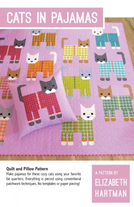 Quilting Pattern - Elizabeth Hartman Pattern - Cats in Pajamas