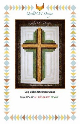 Quilting Pattern - Log Cabin Christian Cross