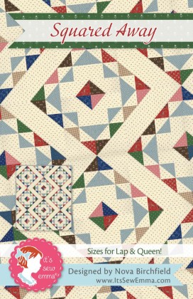 Quilting Pattern - Squared Away Quilt Pattern - 2 Sizes