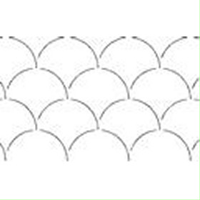 Quilting Stencil - Clam Shells - 12' x 7'