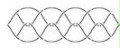 Quilting Stencil - Interlocking Chain Border - 5" x 14"