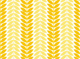 Quilting Treasure -  LULU - Leaf Stripe, Yellow