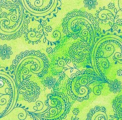 Quilting Treasures - 108' Avalon - Decorative Filigree, Green