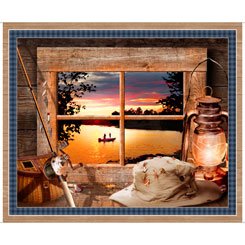 Quilting Treasures - Artworks XI - 36'  Sunset Lake Panel, Multi