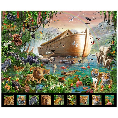 Quilting Treasures - Artworks XIV - 36' Noah's Ark Panel, Multi