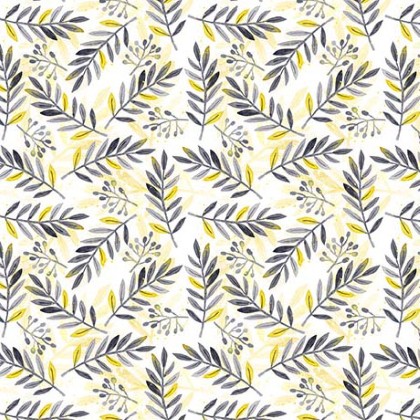 Quilting Treasures - Blissful Blooms - Sprigs, White