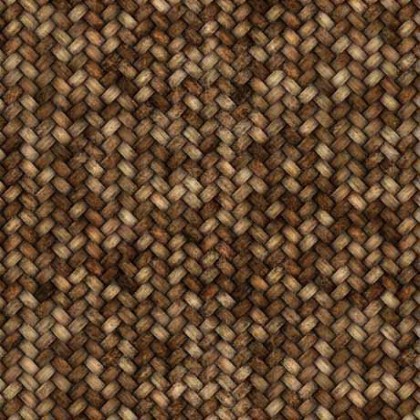 Quilting Treasures - Cotton Tails - Basket Weave, Brown