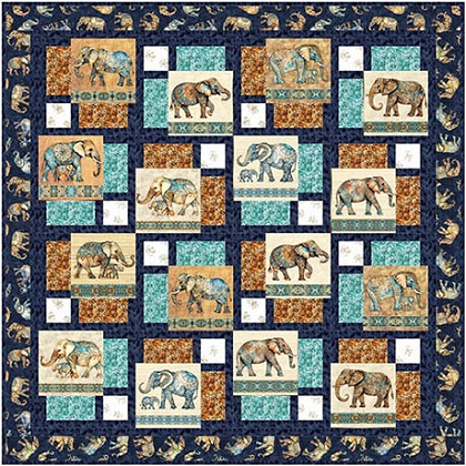 Quilting Treasures - Digital Quilt Top - Based on Kindred Spirits - 58' x 58'
