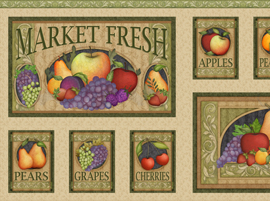 Quilting Treasures - Fruit Basket - Panel