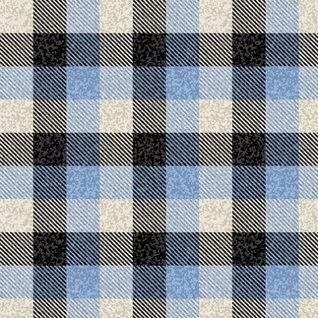 Quilting Treasures - Great Plains - Plaid, Blue