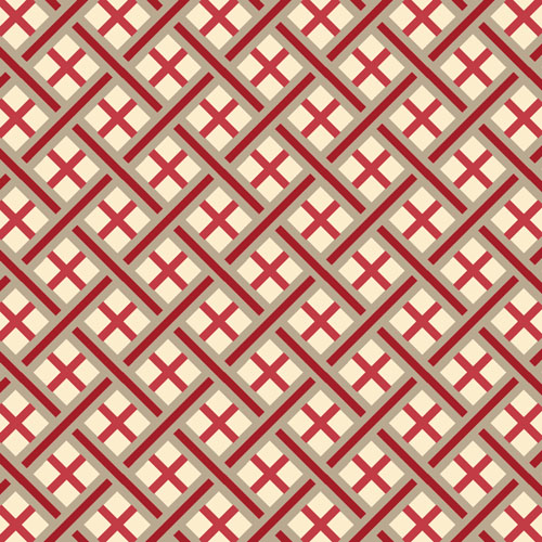 Quilting Treasures - Imperial - Trellis, Cranberry