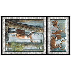 Quilting Treasures - In The Woods - 24'' Panel, Grey