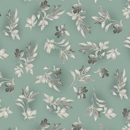 Quilting Treasures - Le Fleur - Leaf Sprigs, Light Green