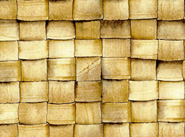 Quilting Treasures - Mcgreggor's Market - Large Basket Weave, Gold/Brown