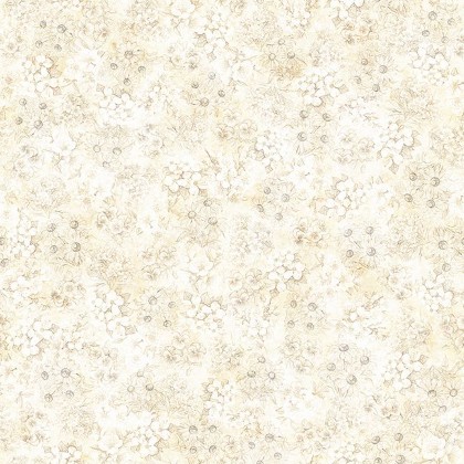 Quilting Treasures - Mid-Atlantic Shop Hop 2026 - Tonal Flowers, Tan