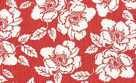 Quilting Treasures - Nantucket - Large Flowers, Red