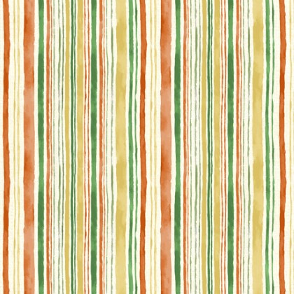 Quilting Treasures - St. Pat's & Cats - Stripe, Ecru