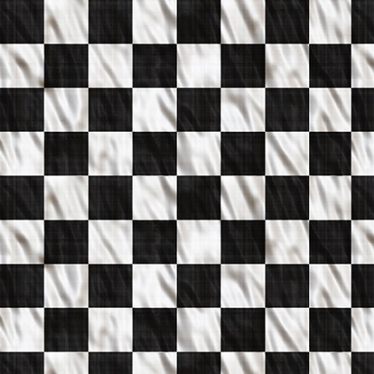 Quilting Treasures - Streets of Fire - Checkered Flag, Black & White