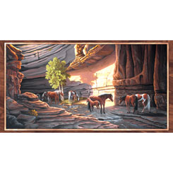 Quilting Treasures - Sundance - 24' Canyon Horse Panel, Multi