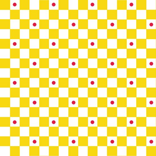 Quilting Treasures - Tea Time - Check, Yellow