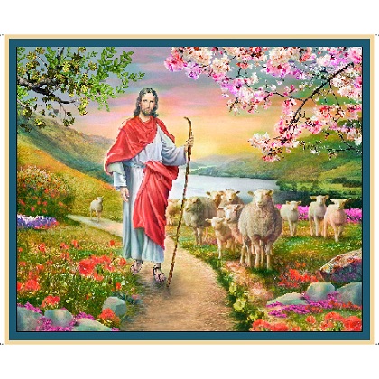 Quilting Treasures - The Good Shepherd - 36' Good Shepherd Panel, Multi