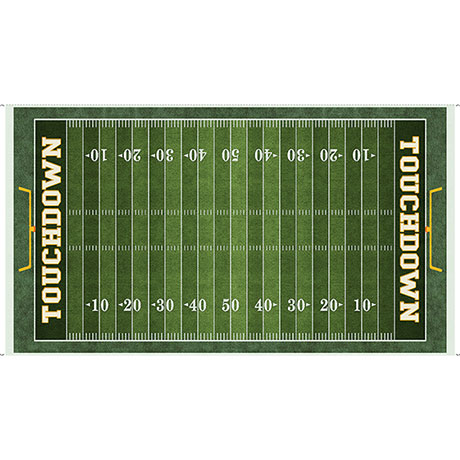 Quilting Treasures - This & That VII - 24' Football field Panel, Green