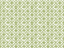 Quilting Treasures - Urban Chic - Flower & Scroll, Dark Green