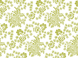 Quilting Treasures - Urban Chic - Montone Floral, Olive Green