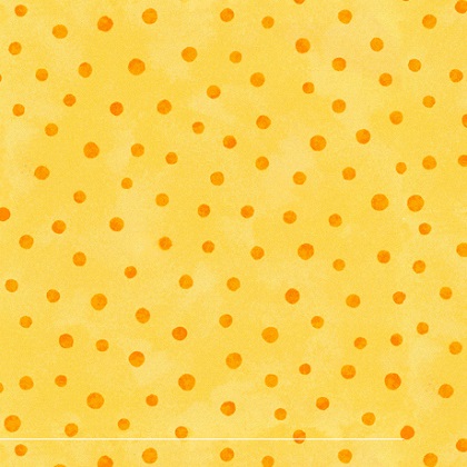 Quilting Treasures - Who Let the Hogs Out - Polka Dot, Soft Orange