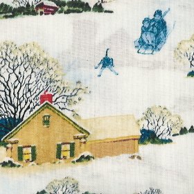 Quilting Treasures - Winter Fun - Wintertime Scenes w/Houses, Multi