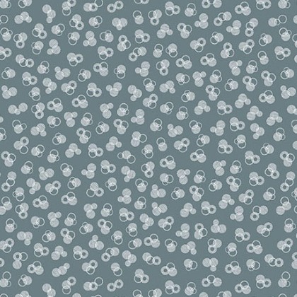 Quilting Treasures - Wisps on The Wind - Tiny Circles, Dusty Teal