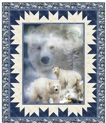 Quilting Treasures Pattern - Center of Attention/Wild - 53' x 63'