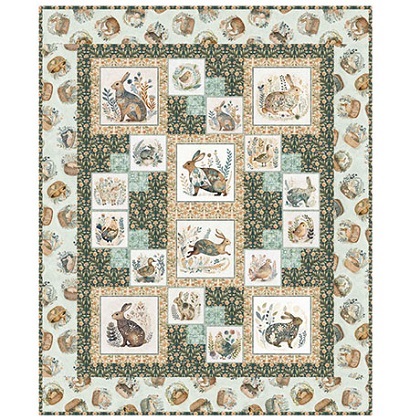 Quilting Treasures Pattern - Twist Around - Based on Cotton Tails Collection