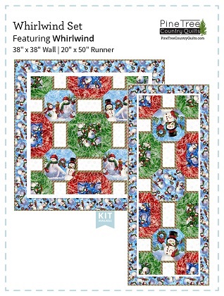 Quilting Treasures Pattern - Whirlwind - 38' x 38' Wall and Runner 20' x 50'