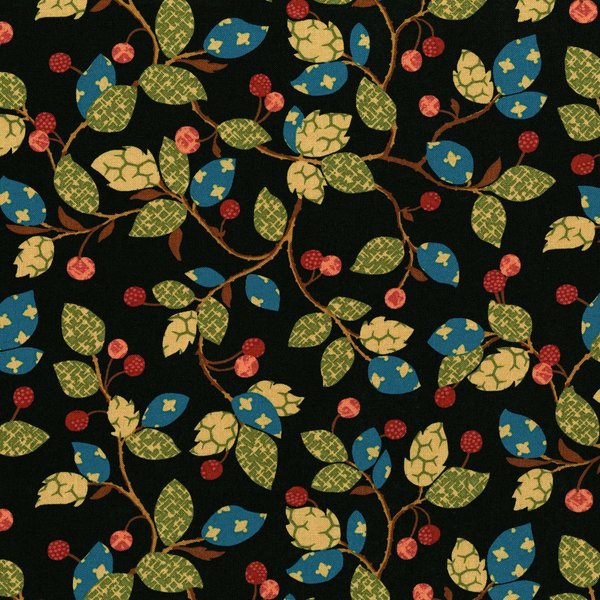 RJR - Garden Collage - Berries & Vines, Black