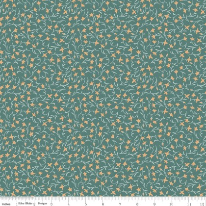 Riley Blake - Ambleside - Flower Toss, Teal