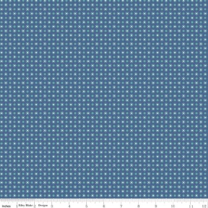 Riley Blake - Autumn - Dots, Denim