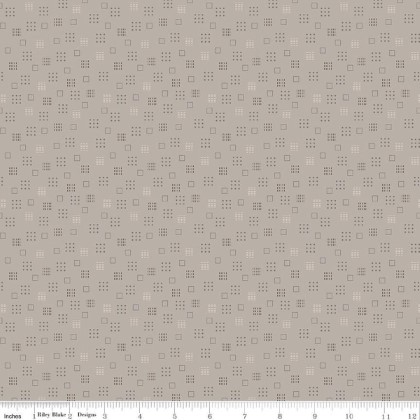 Riley Blake - Autumn - Squares, Pewter
