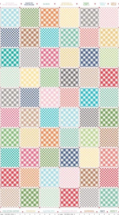 Riley Blake - Bee Backgrounds - Busy Patchwork, White