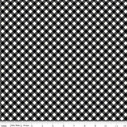 Riley Blake - Beehive State - Gingham, Black