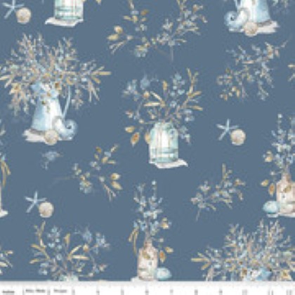 Riley Blake - Blue Escape Coastal - Main Print, Colonial