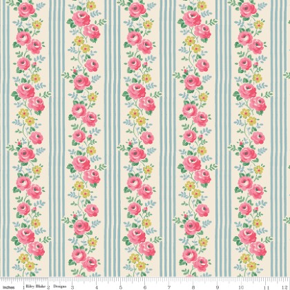 Riley Blake - Cath Kidston? Signature Collection - Stripe, Blue