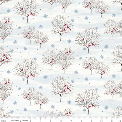 Riley Blake - Covered Bridges in Winter - Trees, Snow