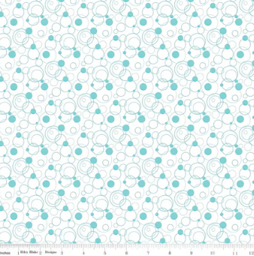 Riley Blake - Effervescense - Circles, Aqua