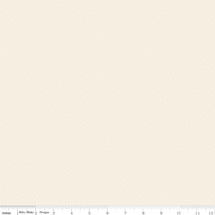 Riley Blake - Elegant Essentials - Scatter Dot, Cream Pearl