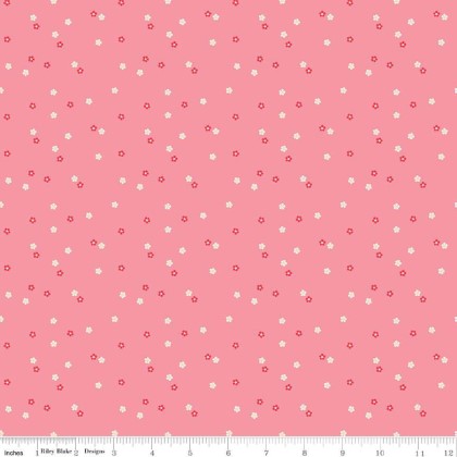 Riley Blake - Flour & Flower - Mini Floral, Rose