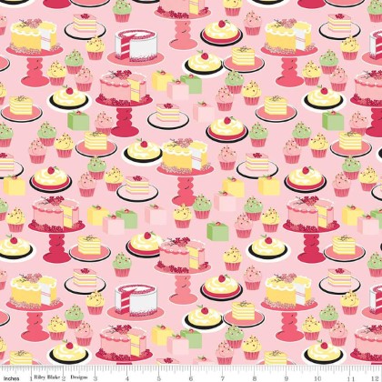 Riley Blake - Flour & Flower - Sweet Bakes, Pink